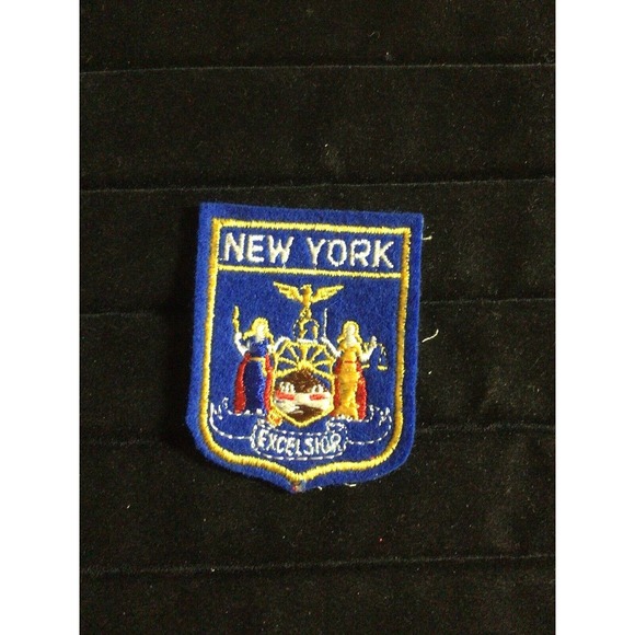 State of New York NY EXCELSIOR Patch Sew On or Iron On Vintage Police Logo - Picture 1 of 2